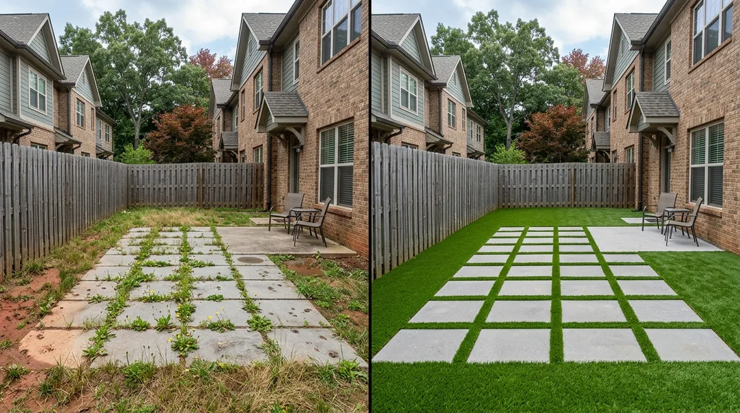 Result artificial grass installation in Chattanooga - Chattanooga Turf Installation