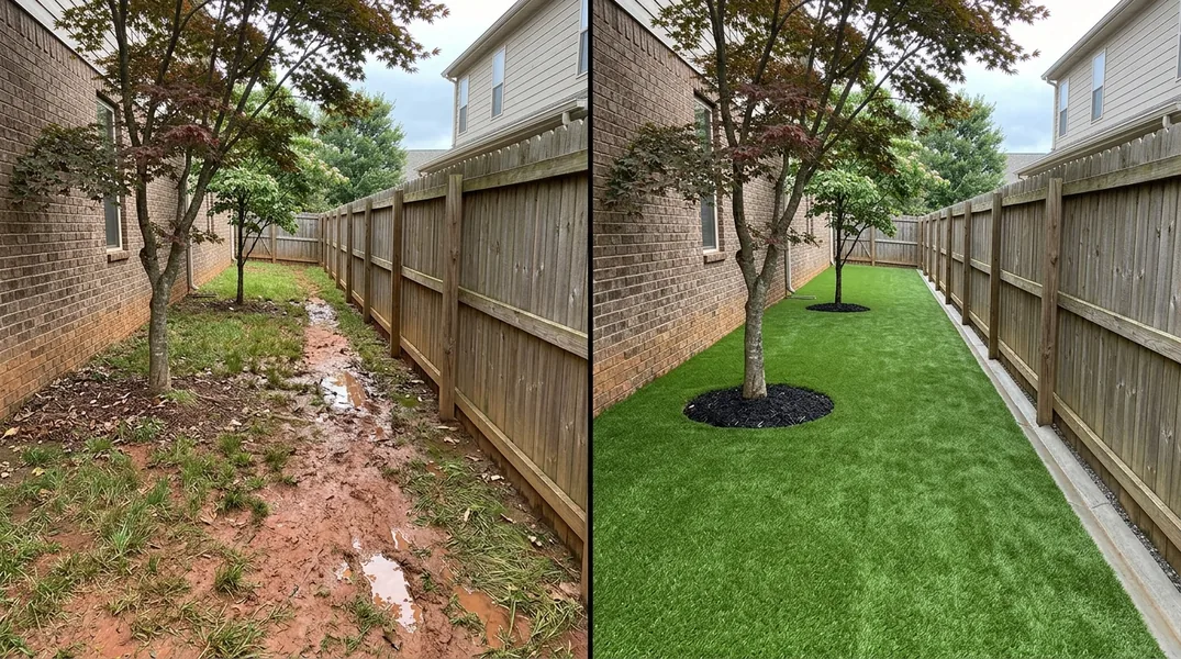 Result artificial grass installation in Chattanooga - Chattanooga Turf Installation