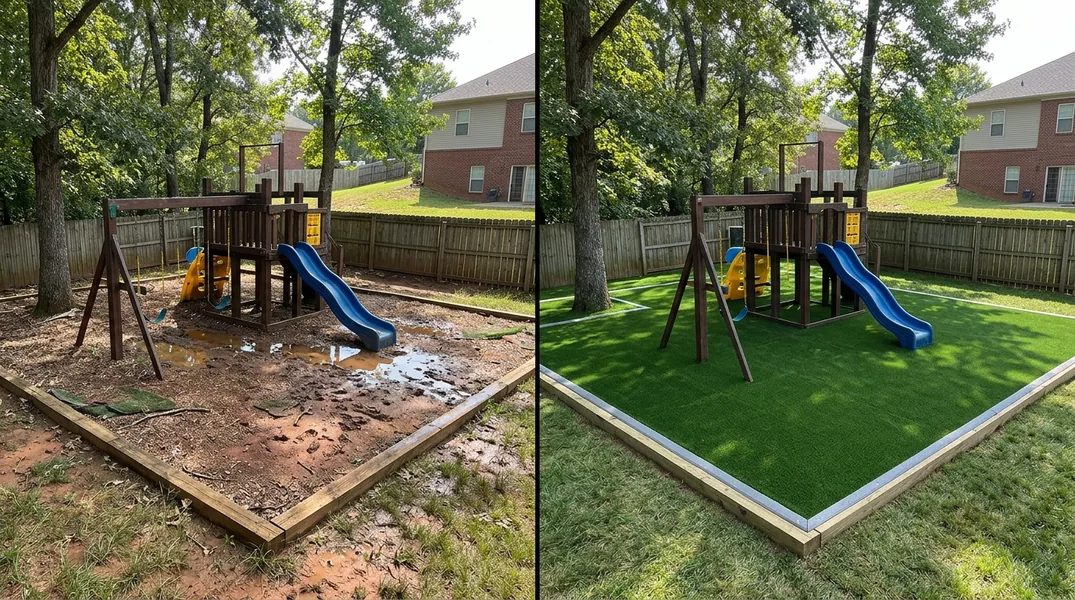 Result artificial grass installation in Chattanooga - Chattanooga Turf Installation