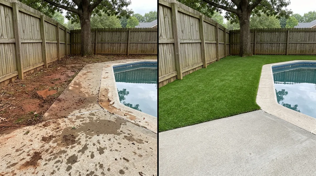 Result artificial grass installation in Chattanooga - Chattanooga Turf Installation