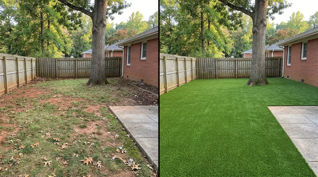 Result artificial grass installation in Chattanooga - Chattanooga Turf Installation