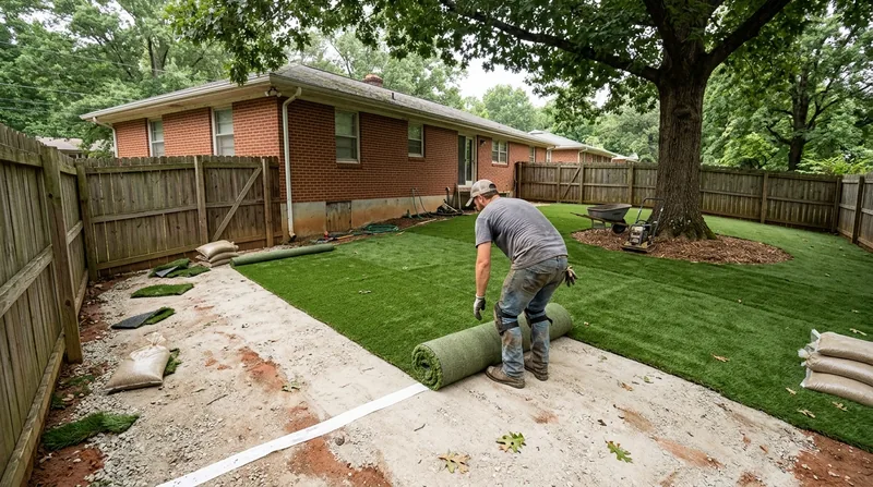 Residential Artificial Grass Installation Chattanooga